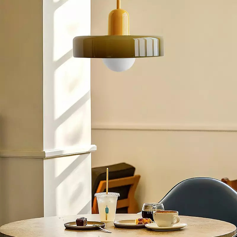 Vetro | Bauhaus Stijl Gekleurde Glas Hanglamp