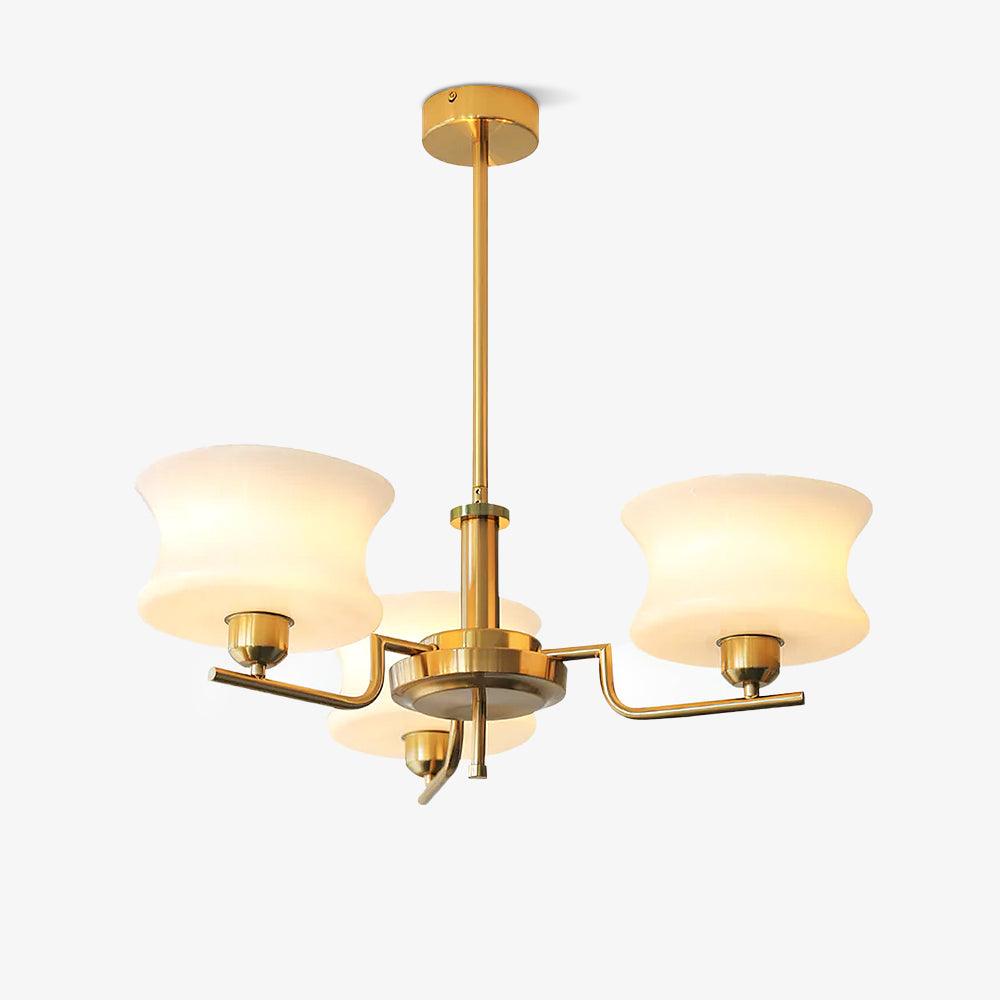 Kendroma | Antiek geïnspireerde gebogen bolvormige glazen plafondlamp