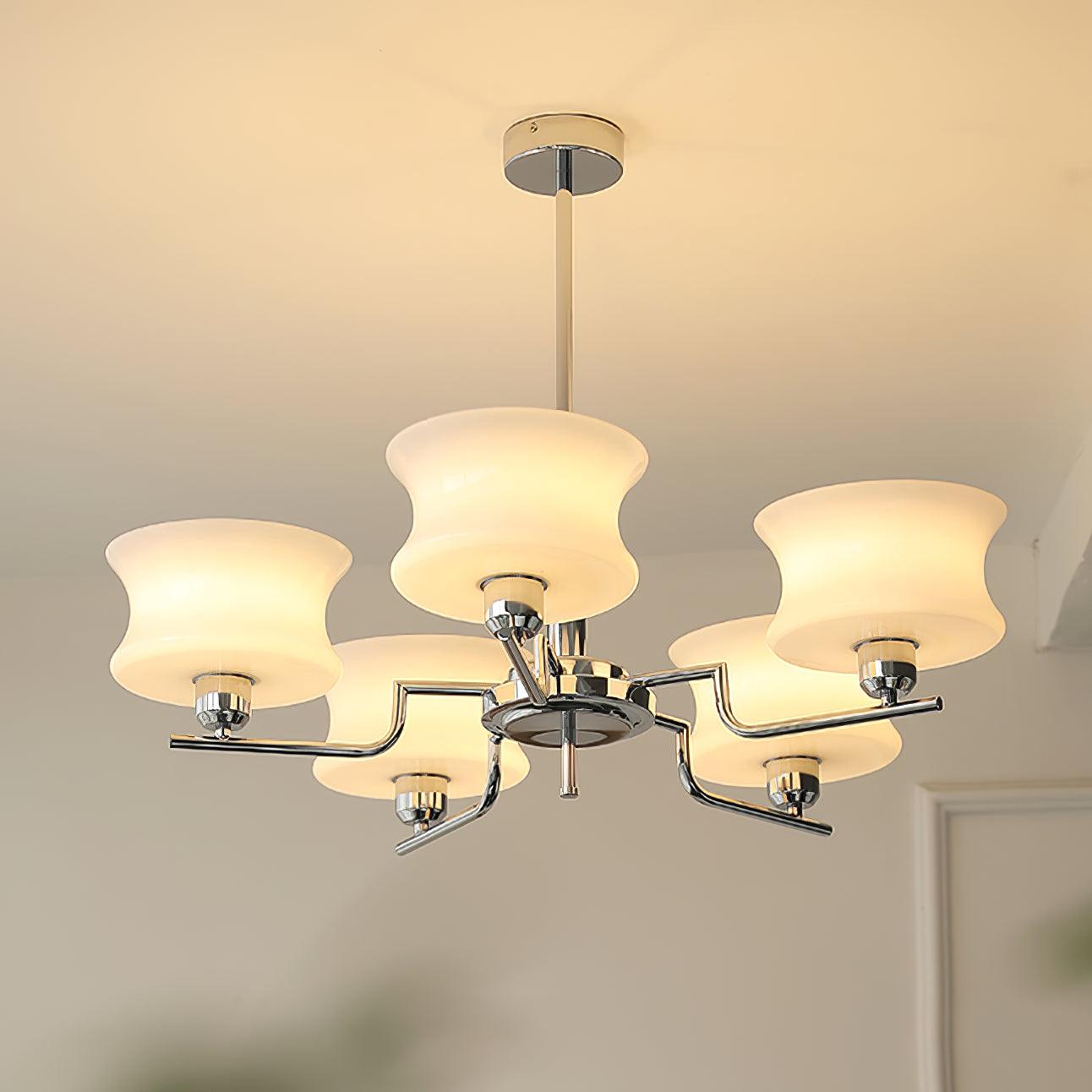 Kendroma | Antiek geïnspireerde gebogen bolvormige glazen plafondlamp