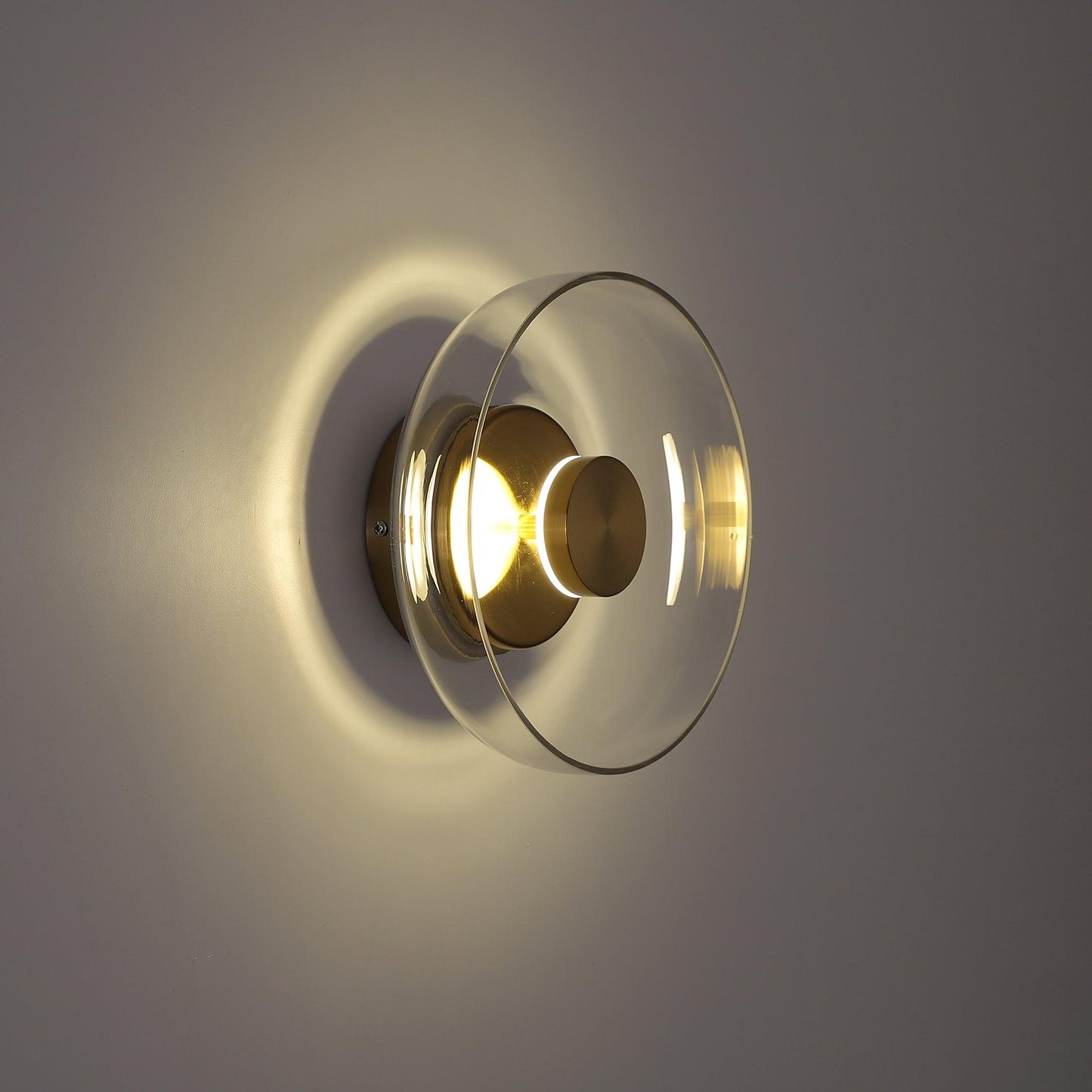 Luvia | Noordse Geribbelde Glazen Art Deco Wandlamp