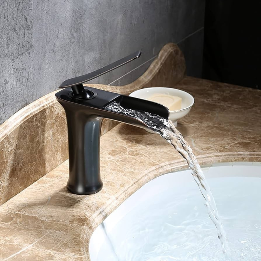 Aerithen | Moderne Lage Boog Vaat Waterval Tuit Badkamer Wastafelkraan