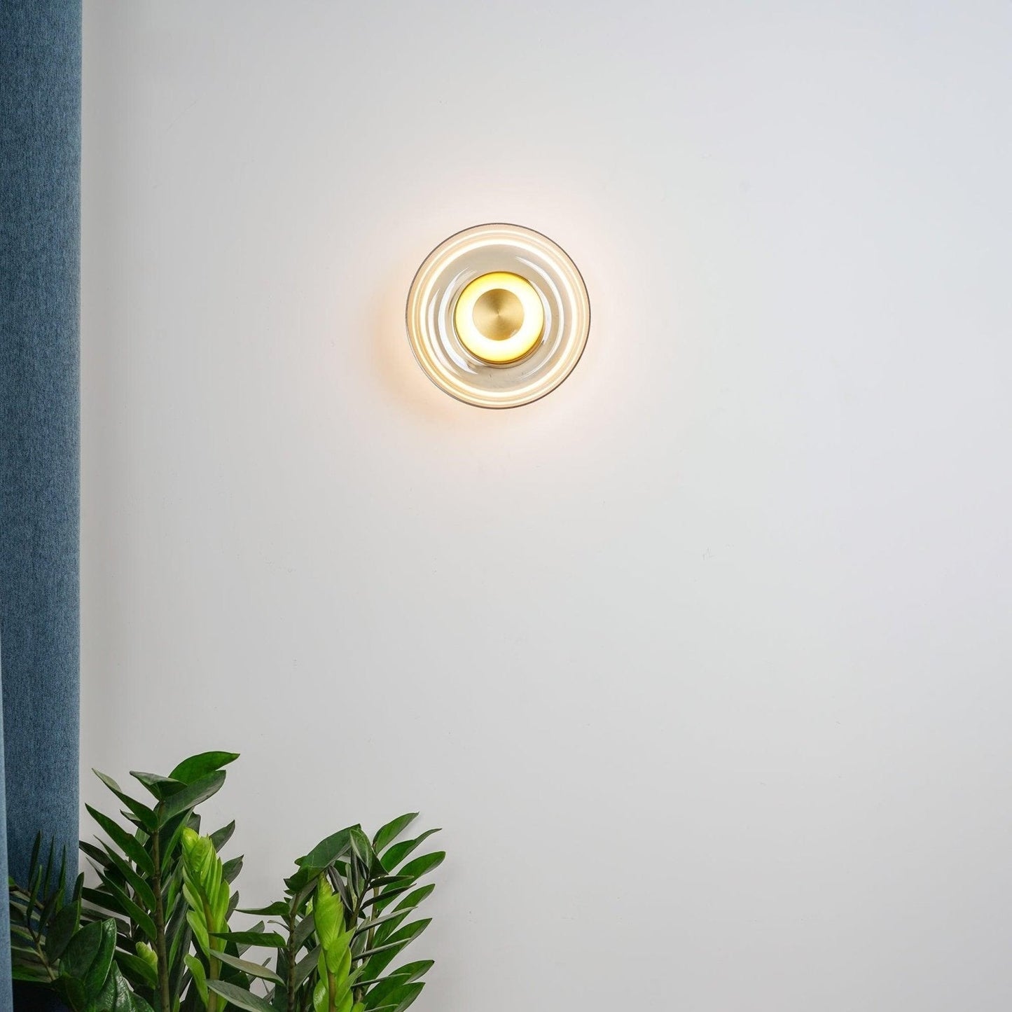 Luvia | Noordse Geribbelde Glazen Art Deco Wandlamp