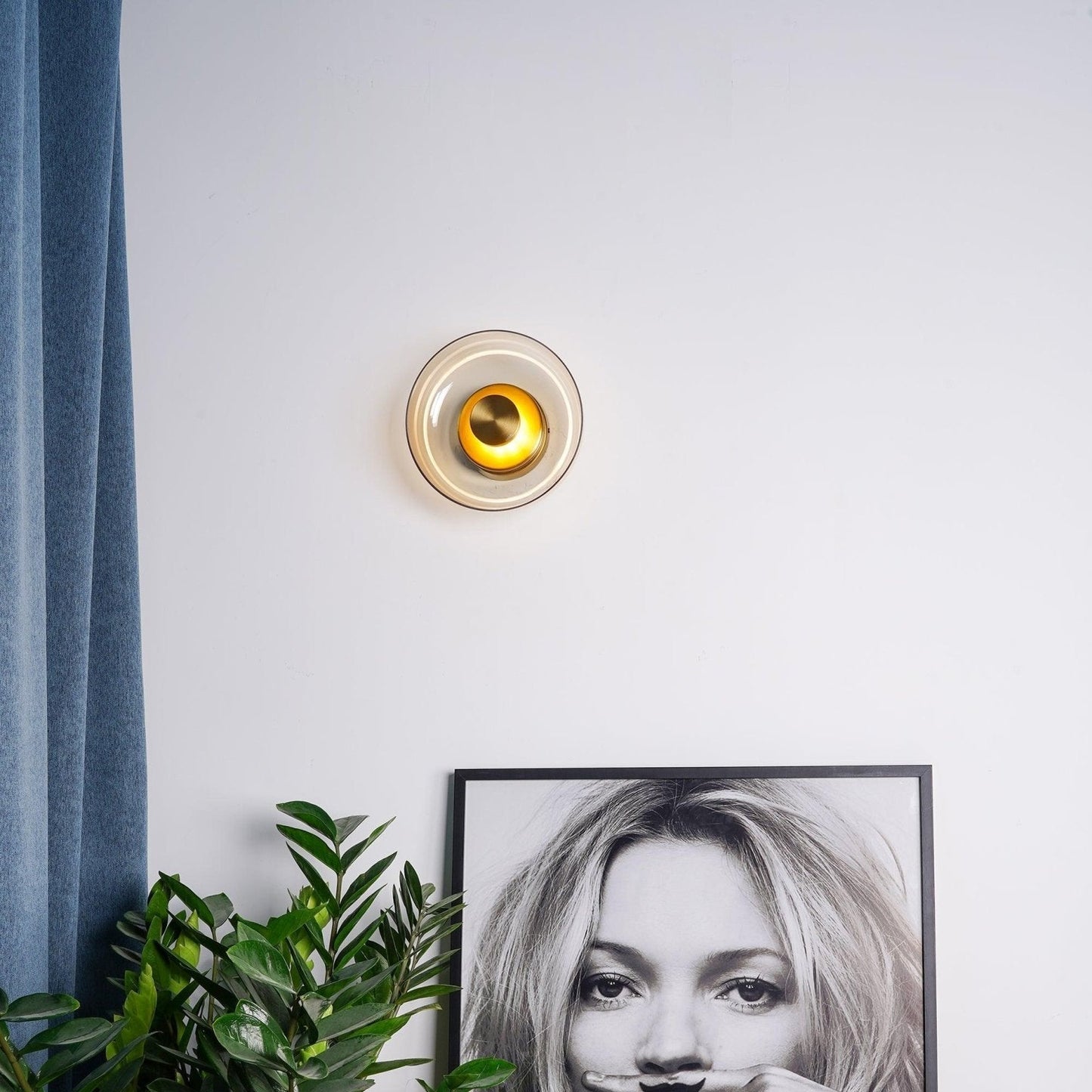 Luvia | Noordse Geribbelde Glazen Art Deco Wandlamp