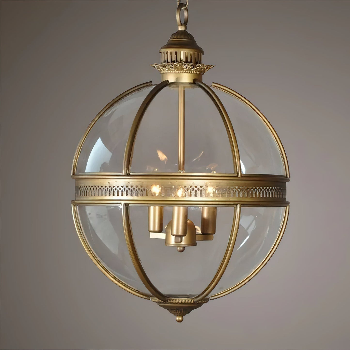 Vinse | Vintage Sferische Transparante Glazen Hanglamp