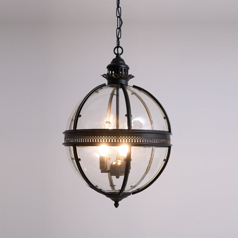 Vinse | Vintage Sferische Transparante Glazen Hanglamp