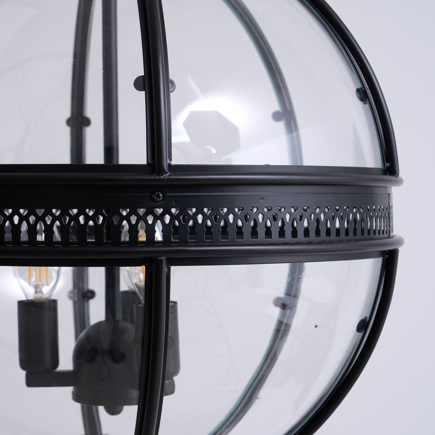Vinse | Vintage Sferische Transparante Glazen Hanglamp