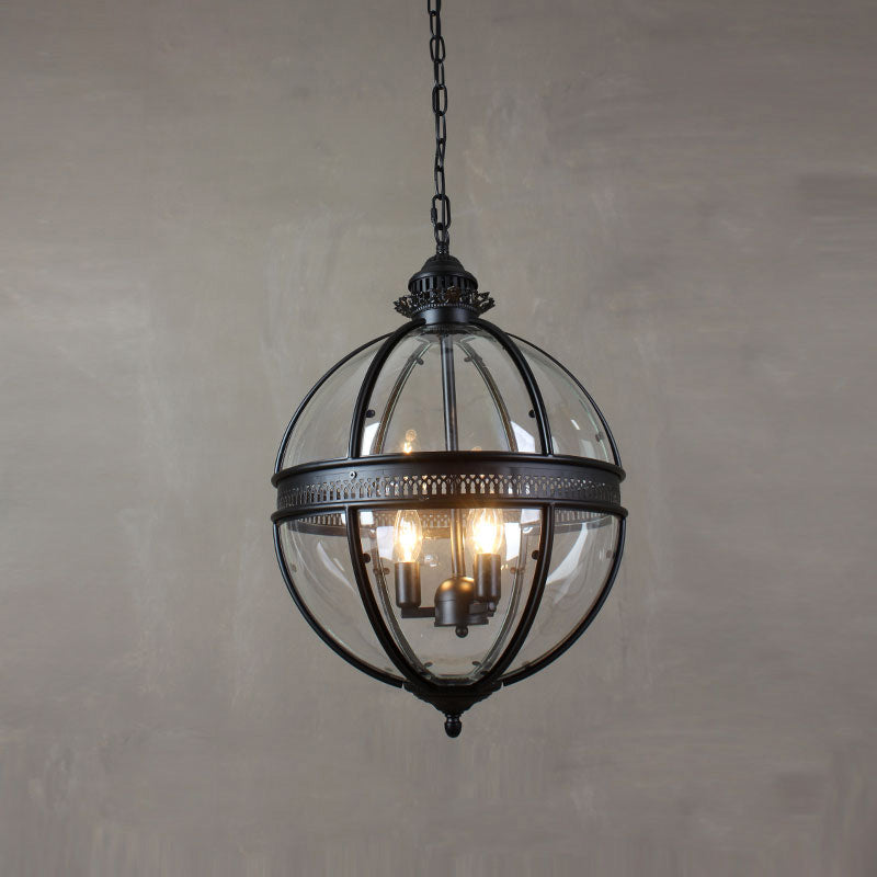 Vinse | Vintage Sferische Transparante Glazen Hanglamp