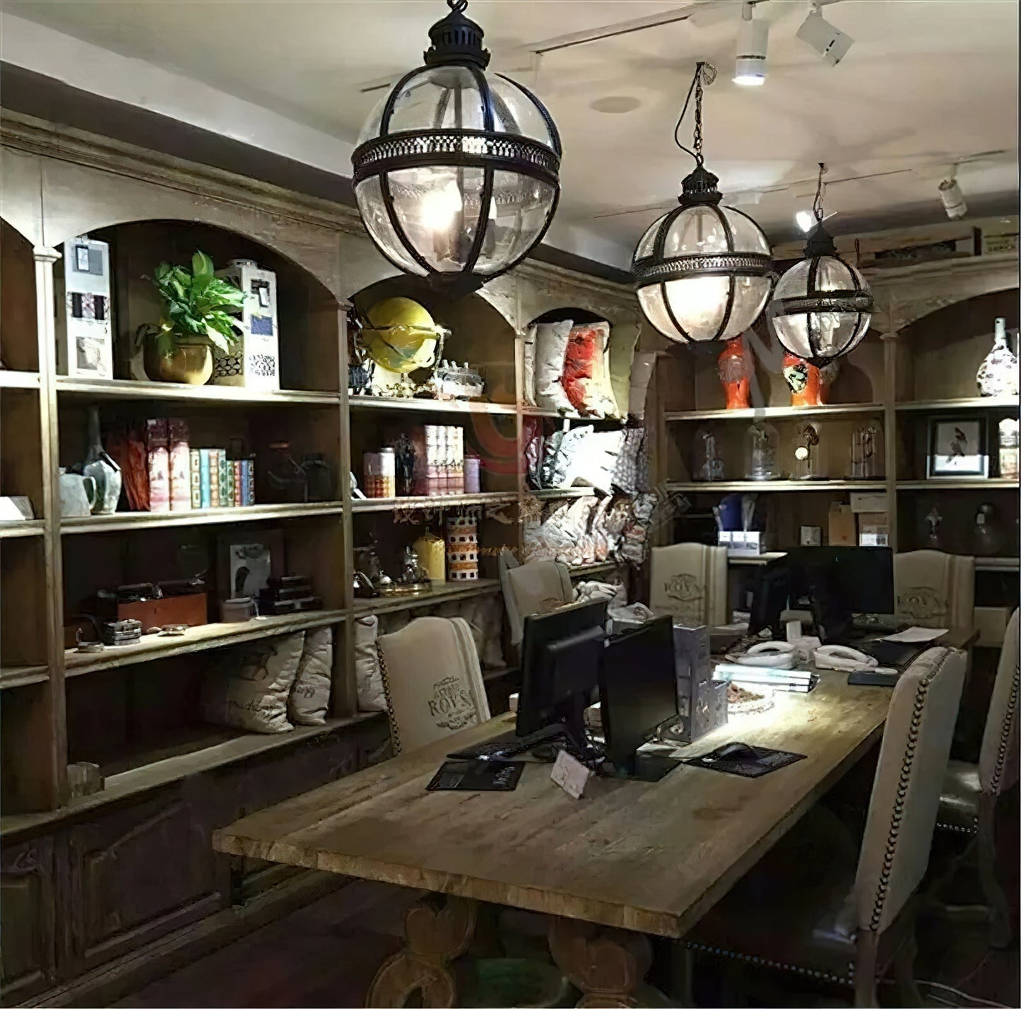 Vinse | Vintage Sferische Transparante Glazen Hanglamp