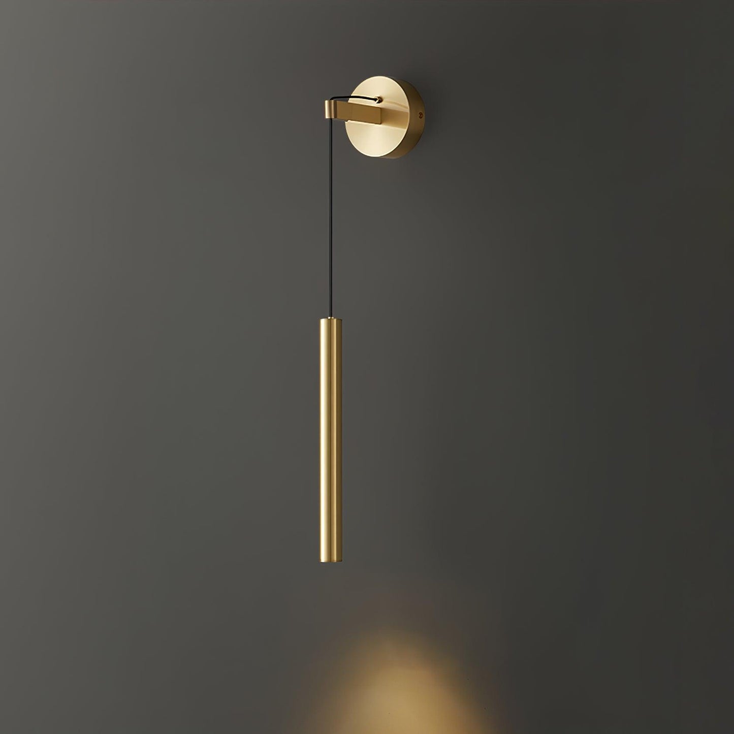 Albronix | Lineaire Messing Minimalistische LED Architectonische Wandhanglamp