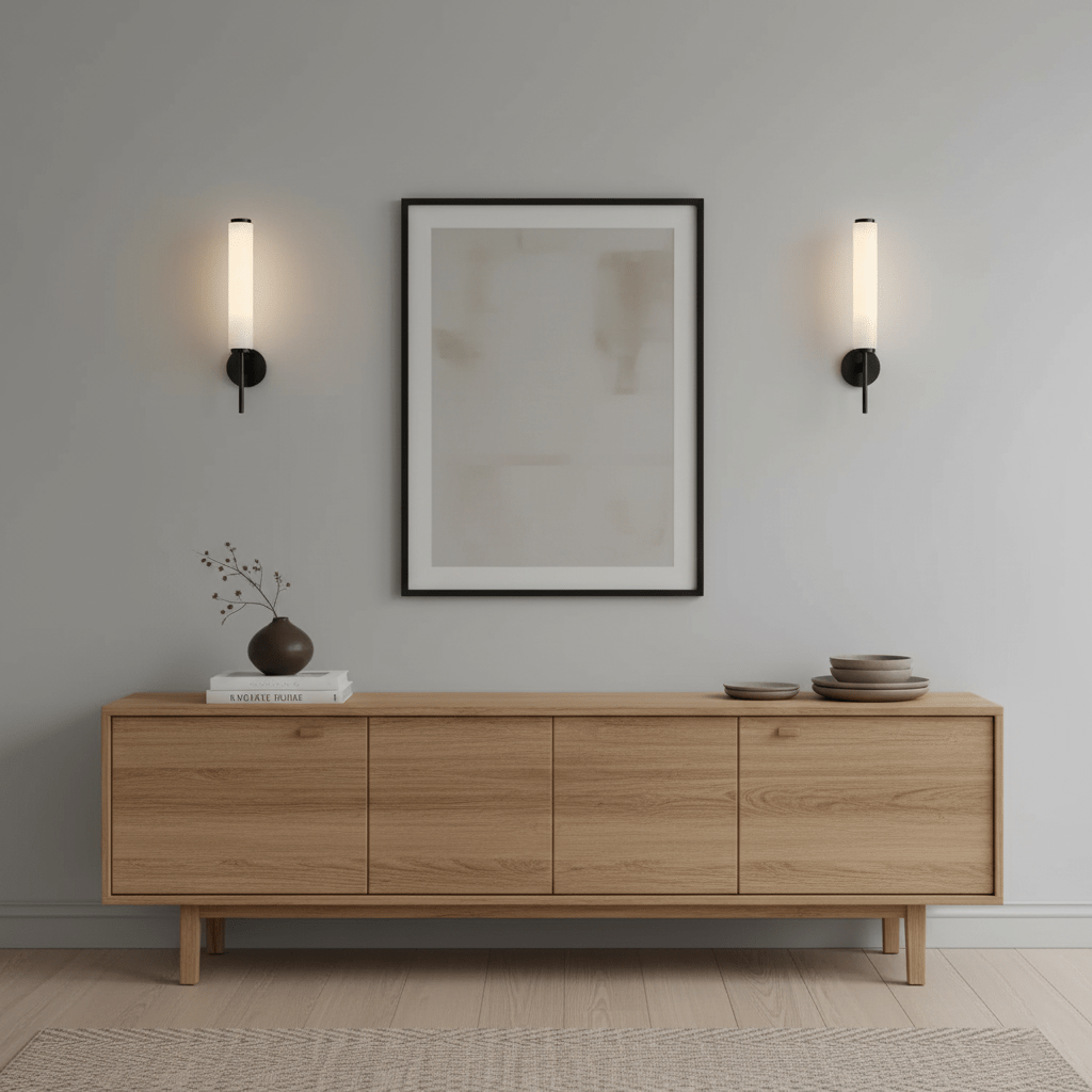 Kelsorim | Geometrische minimalistische albasten cilindrische wandlamp