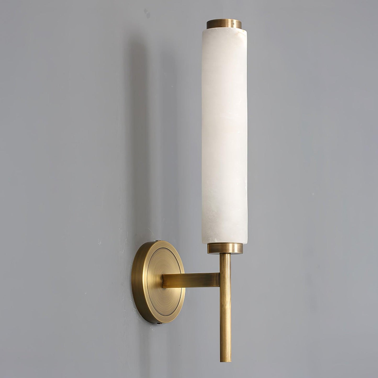 Kelsorim | Geometrische minimalistische albasten cilindrische wandlamp