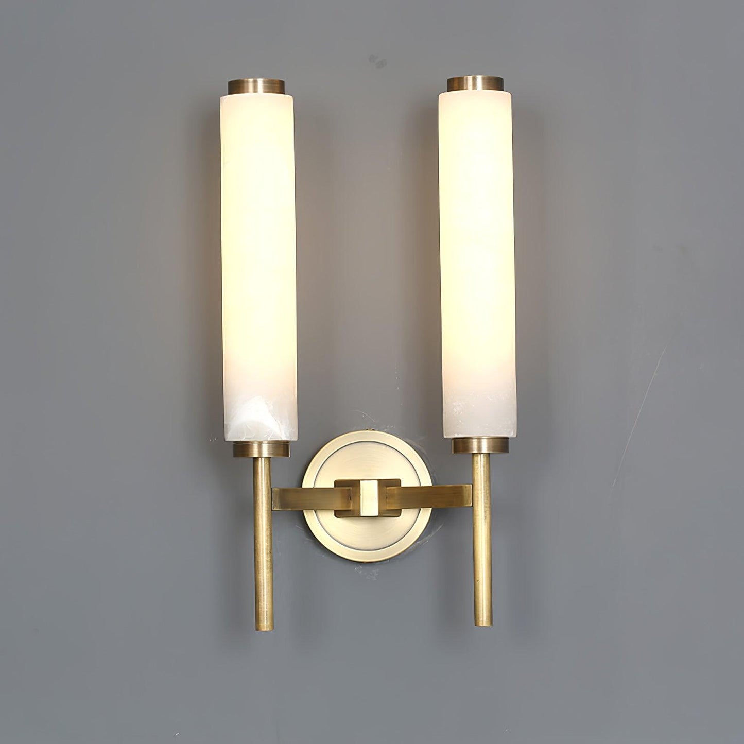 Kelsorim | Geometrische minimalistische albasten cilindrische wandlamp