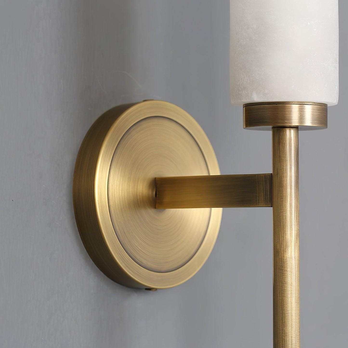 Kelsorim | Geometrische minimalistische albasten cilindrische wandlamp