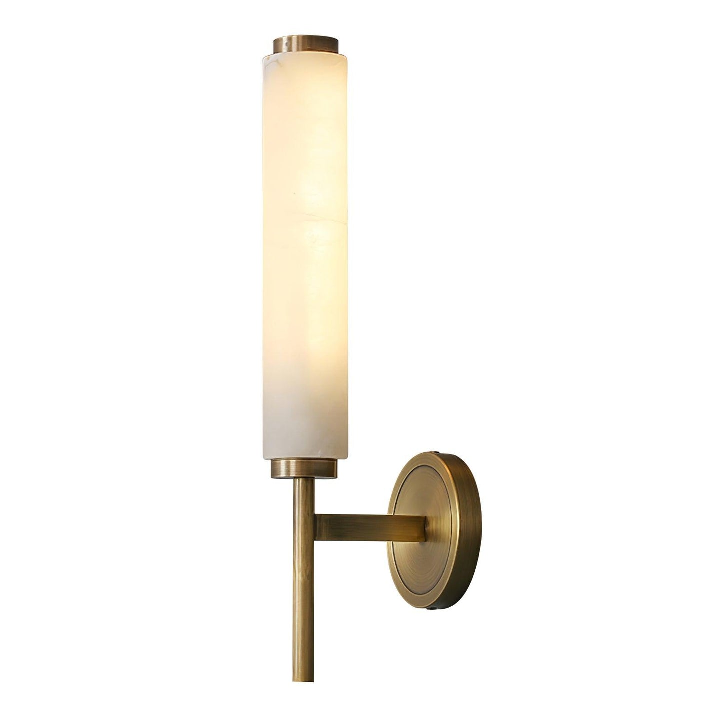Kelsorim | Geometrische minimalistische albasten cilindrische wandlamp