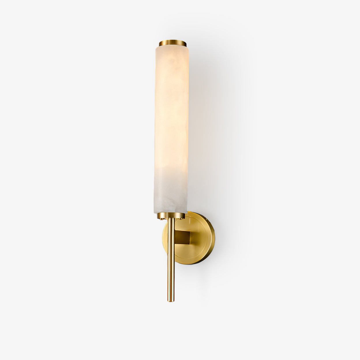 Kelsorim | Geometrische minimalistische albasten cilindrische wandlamp