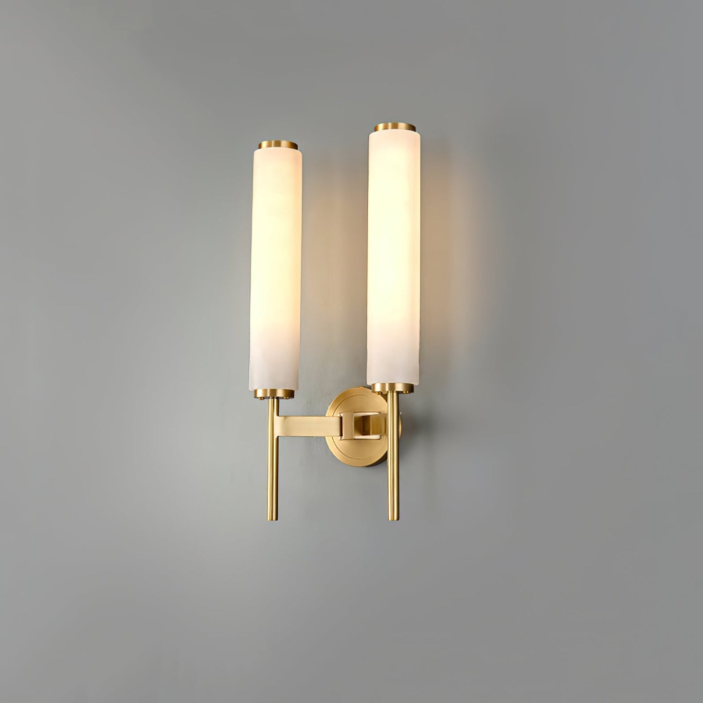Kelsorim | Geometrische minimalistische albasten cilindrische wandlamp