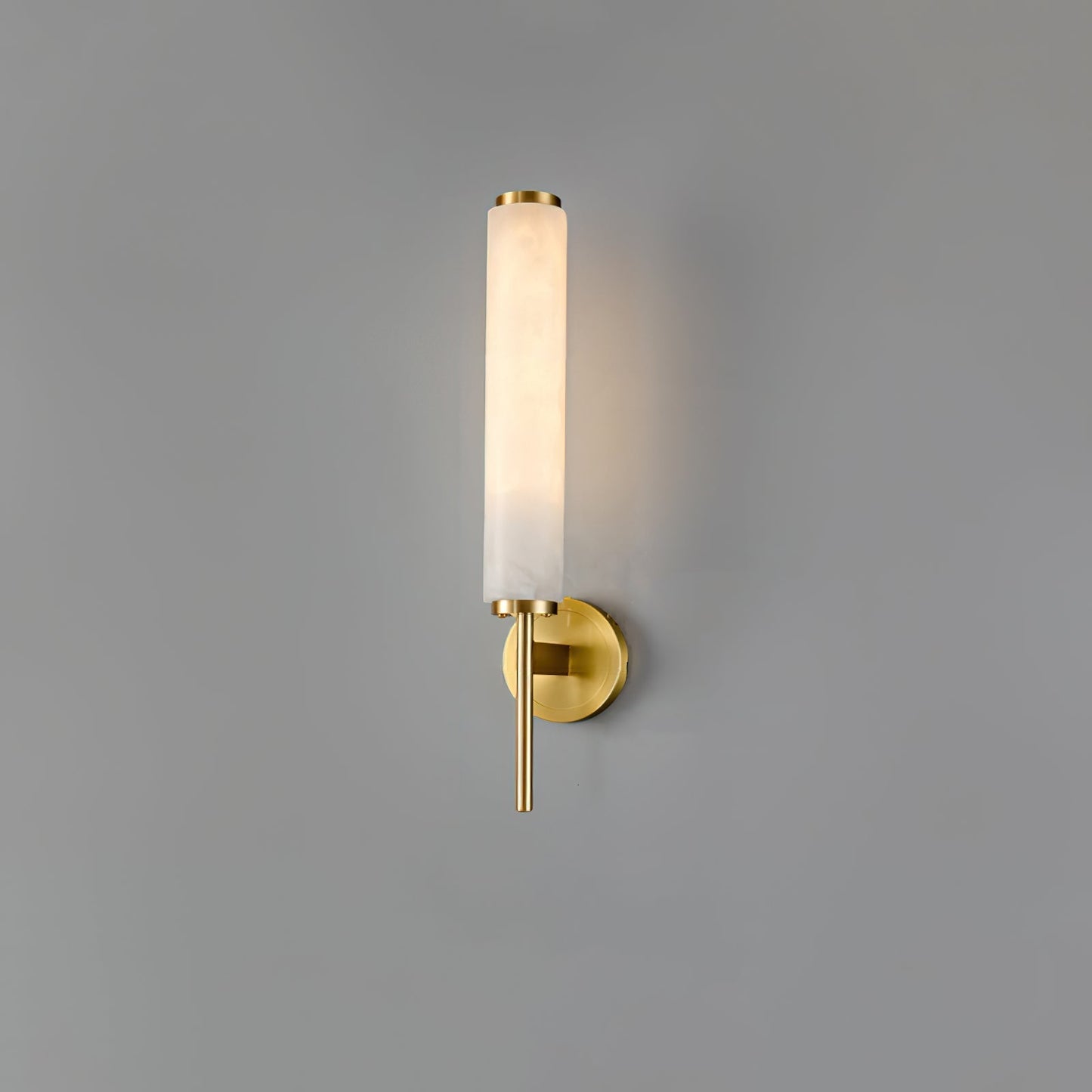 Kelsorim | Geometrische minimalistische albasten cilindrische wandlamp