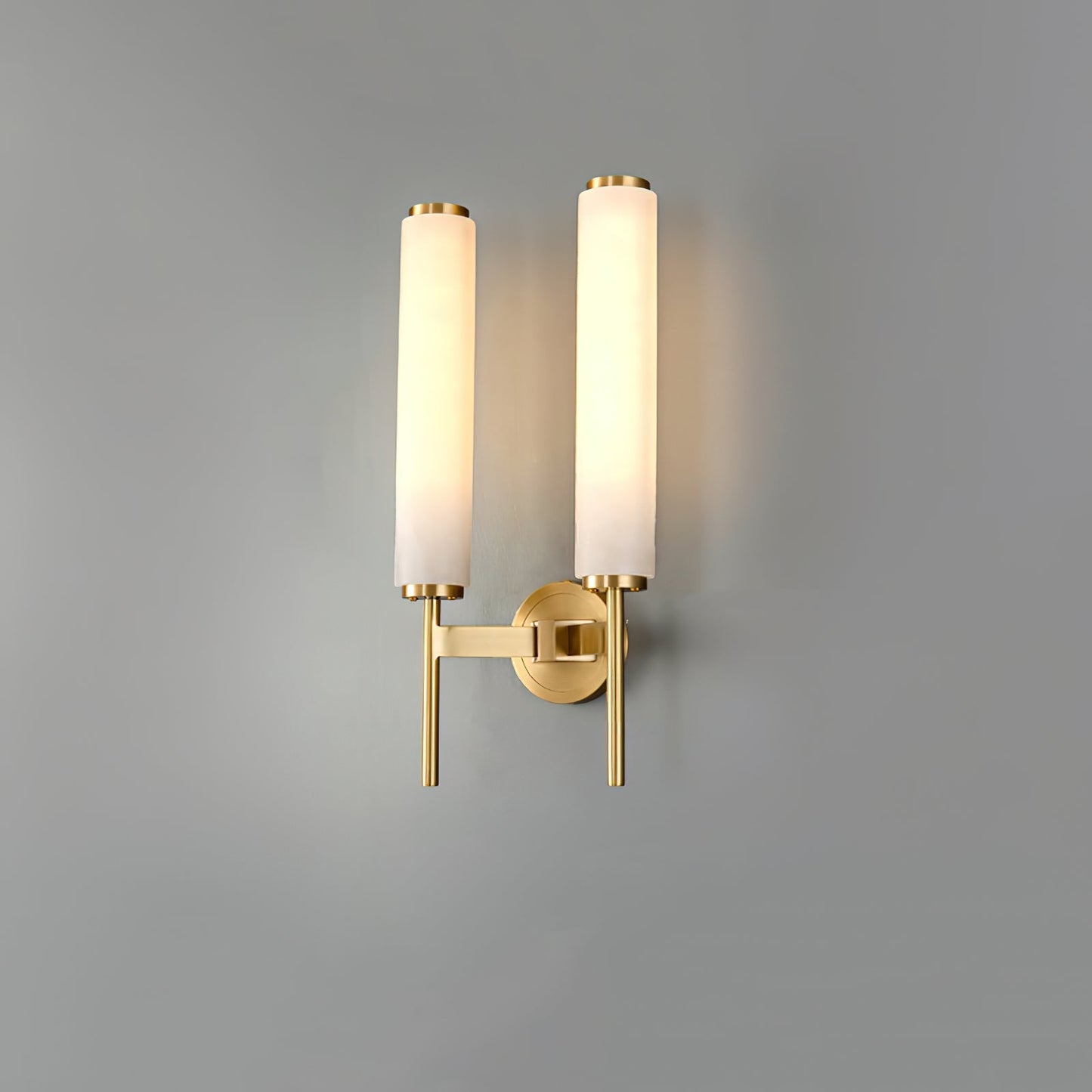 Kelsorim | Geometrische minimalistische albasten cilindrische wandlamp