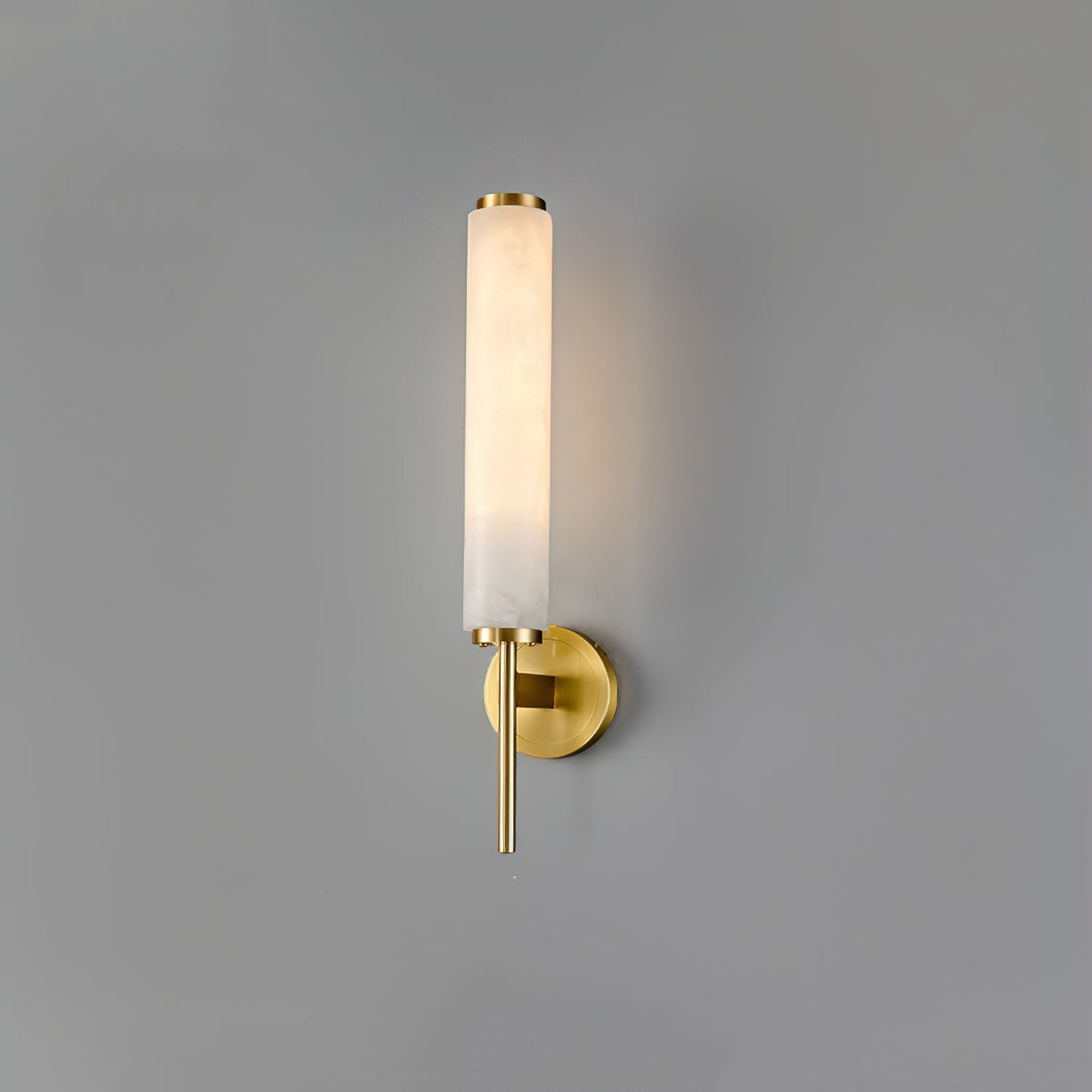Kelsorim | Geometrische minimalistische albasten cilindrische wandlamp
