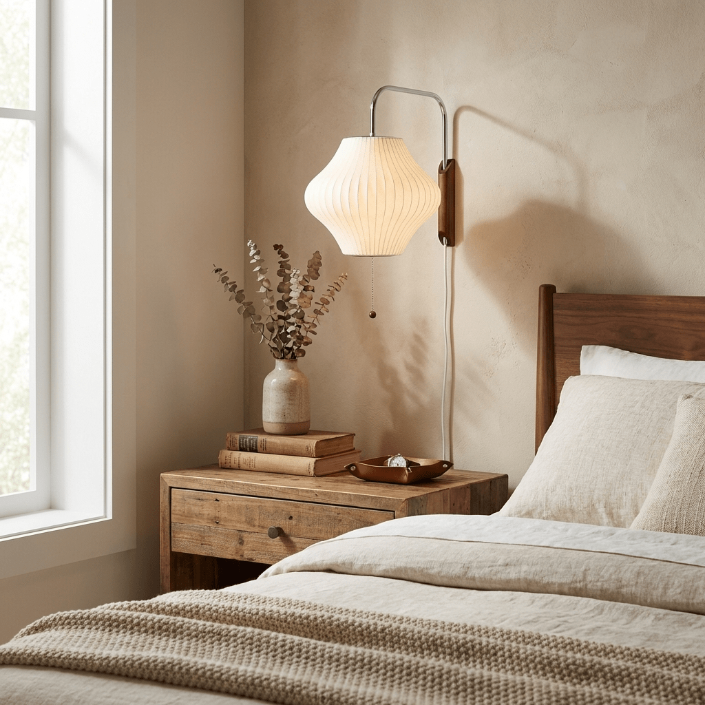Kyntaroc | Retro Geribbelde Silhouet Zwevende Bol Wandlamp