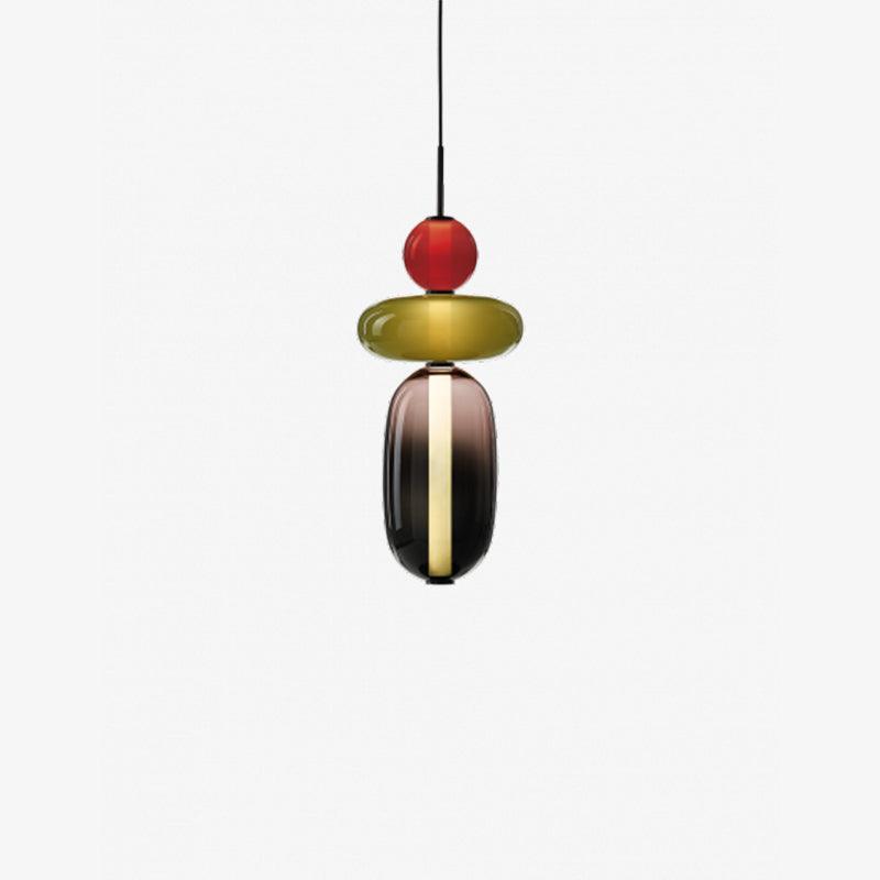 Nyxorise | Ambachtelijke Regenval Cluster Glazen Hanglamp