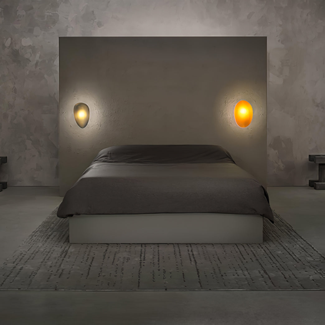 Caldrion | Met de Hand Geblazen Glazen Kiezel Wandlamp