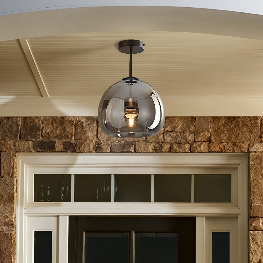 Fumea | Moderne Getinte Glazen Bol Plafondlamp