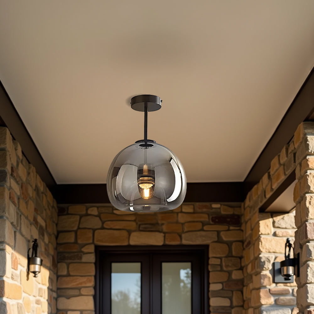 Fumea | Moderne Getinte Glazen Bol Plafondlamp