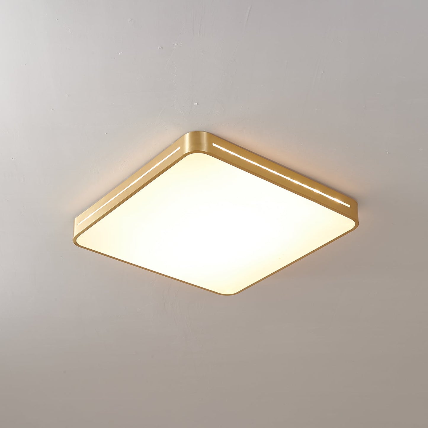 Isalun | Minimalistische Messing Geometrische Plafondlamp
