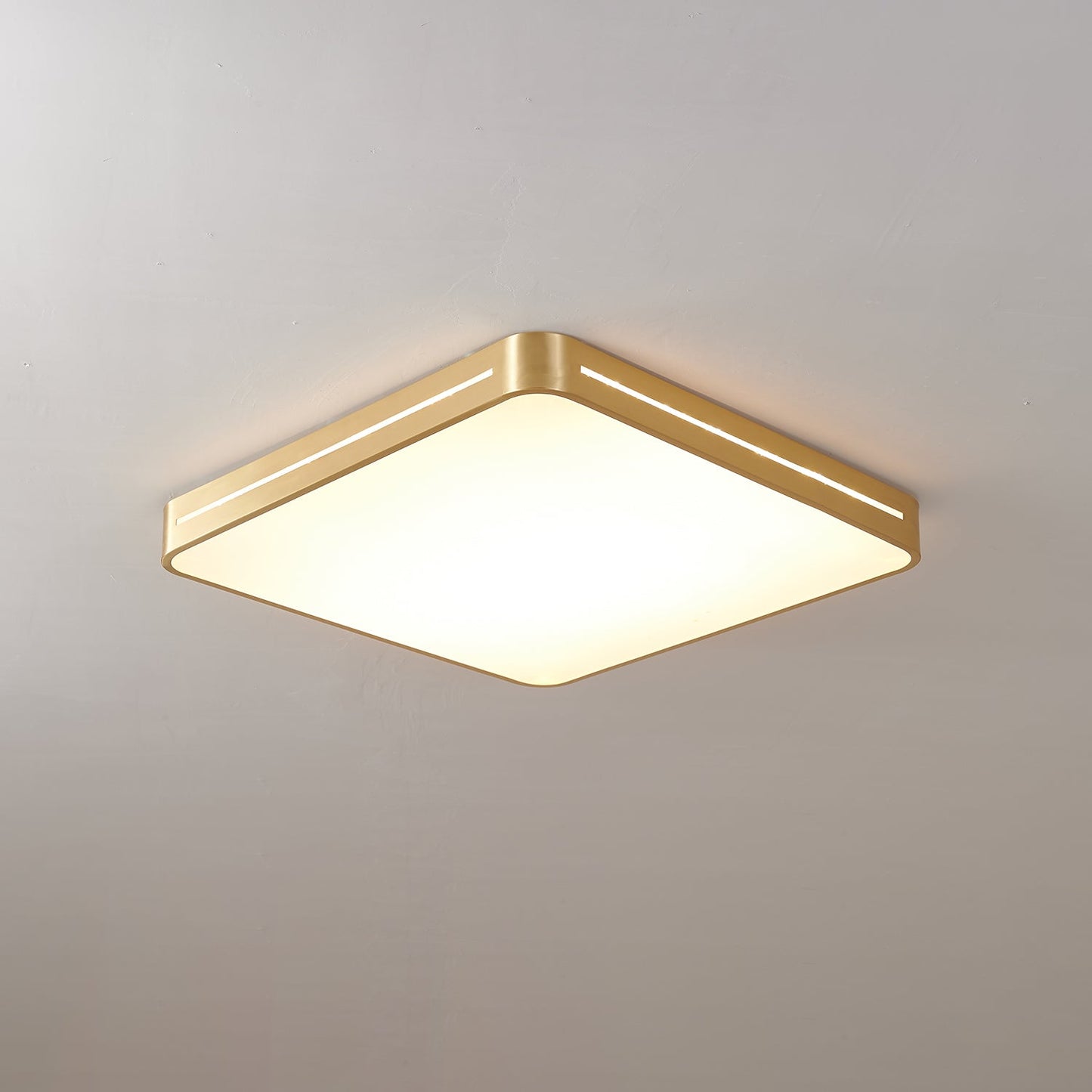 Isalun | Minimalistische Messing Geometrische Plafondlamp