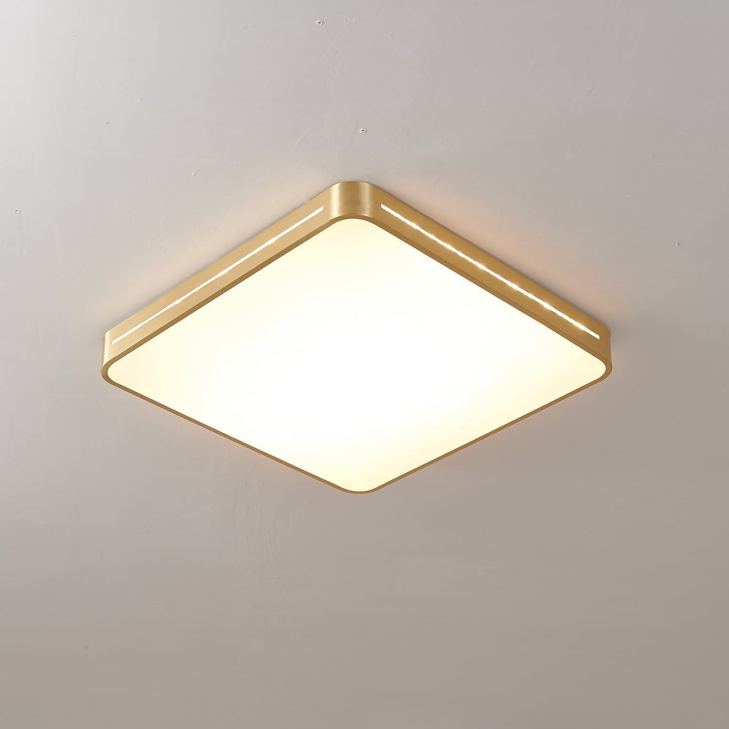 Isalun | Minimalistische Messing Geometrische Plafondlamp