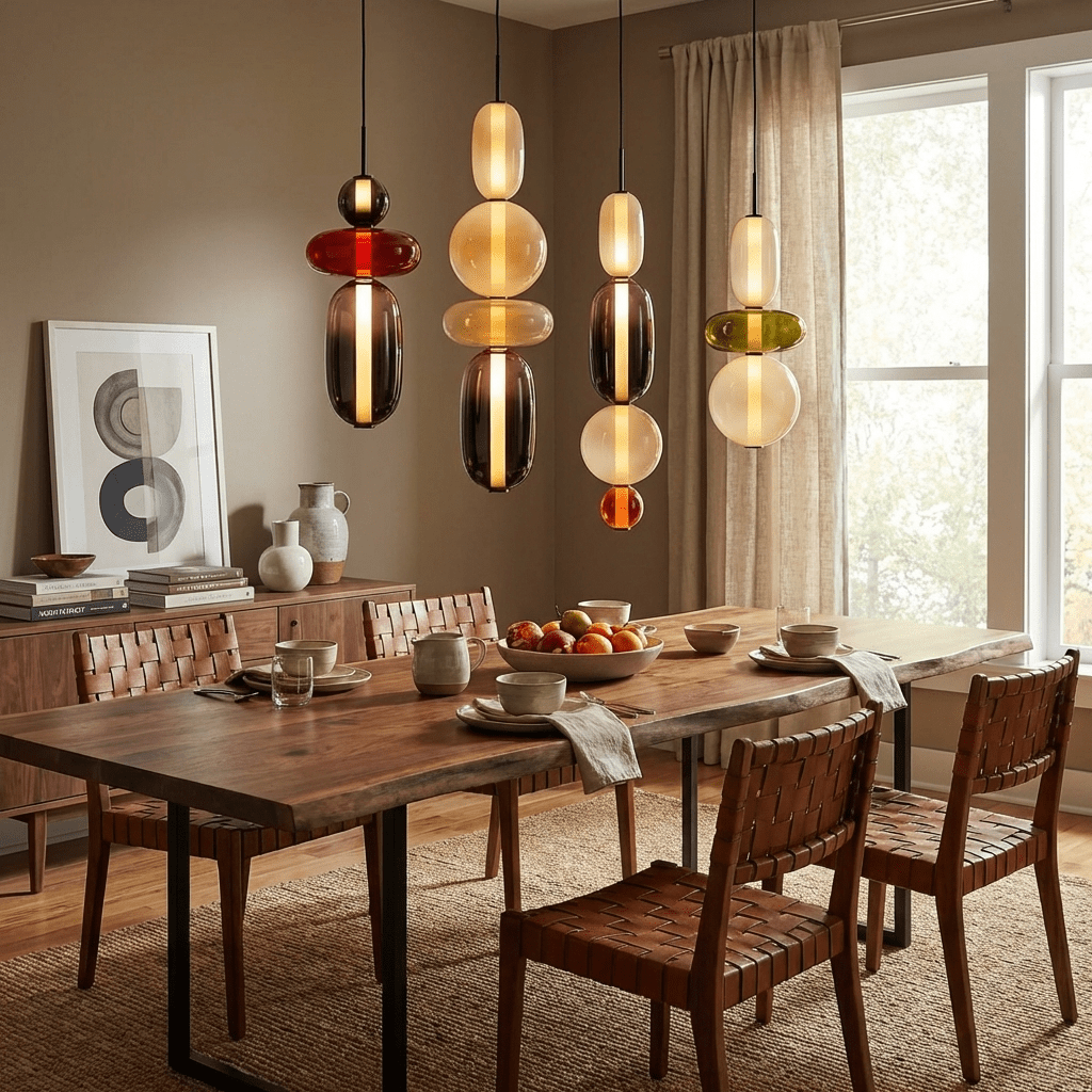 Nyxorise | Ambachtelijke Regenval Cluster Glazen Hanglamp