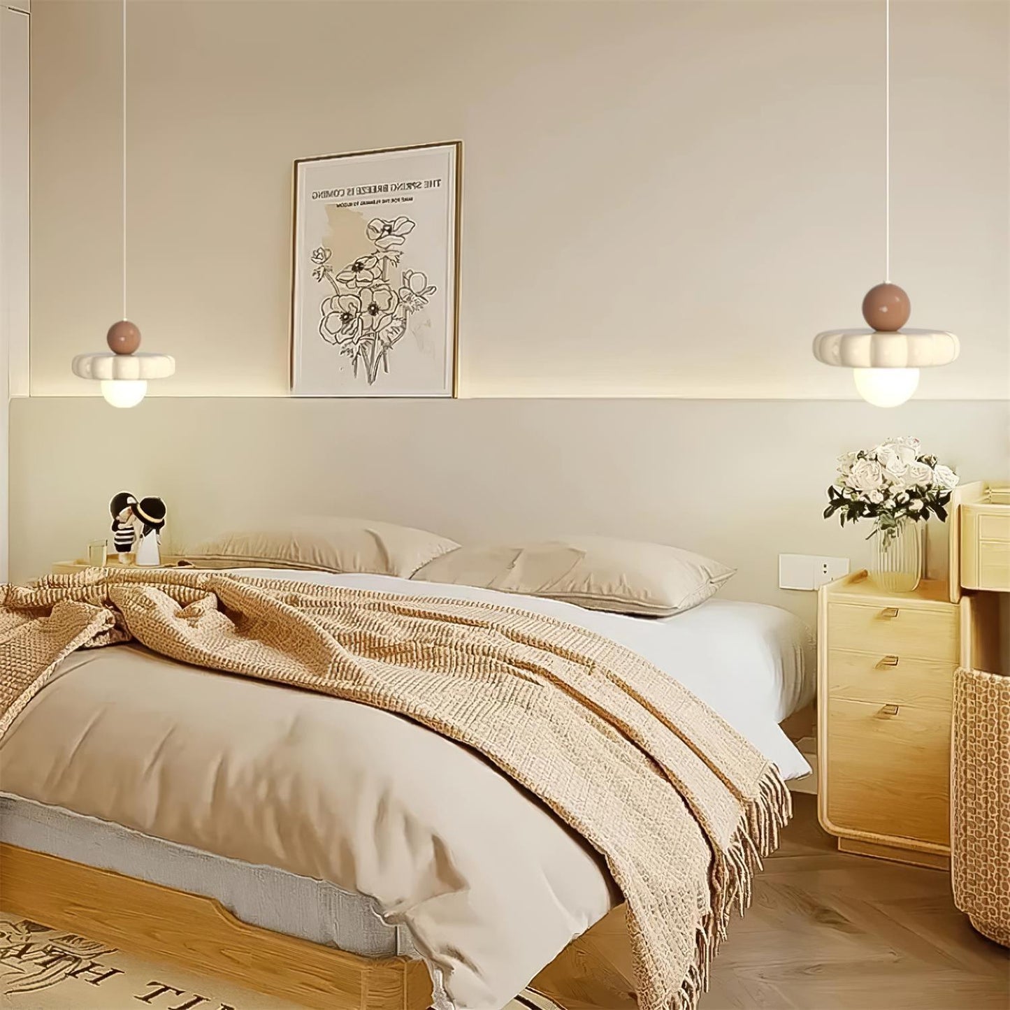 Norda | Noordse Geribbelde Koepel Hangende Globe Lamp