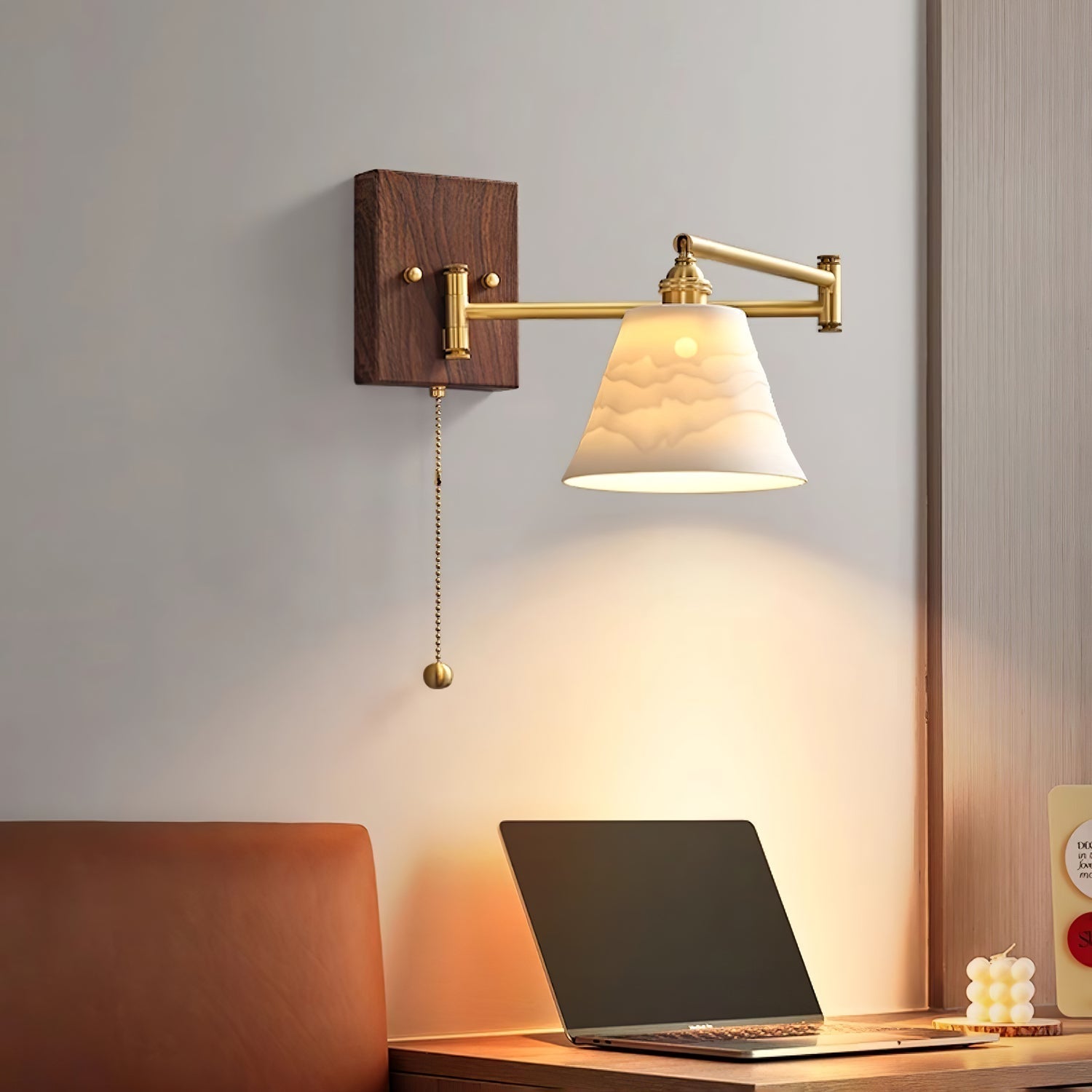 Kalythos | Moderne gesculpteerde hoekige keramische wandlamp