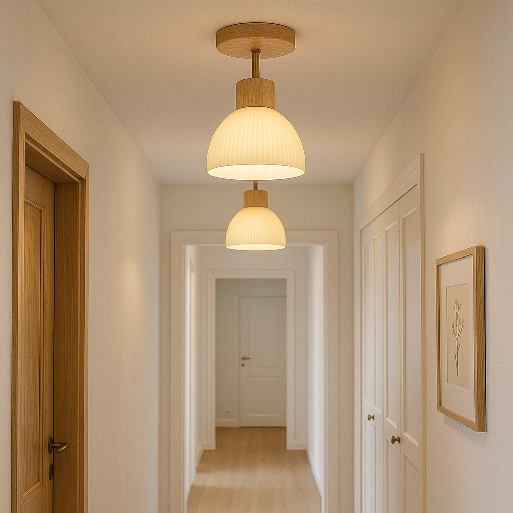 Lignis | Moderne Scandinavische Houten Plafondlamp