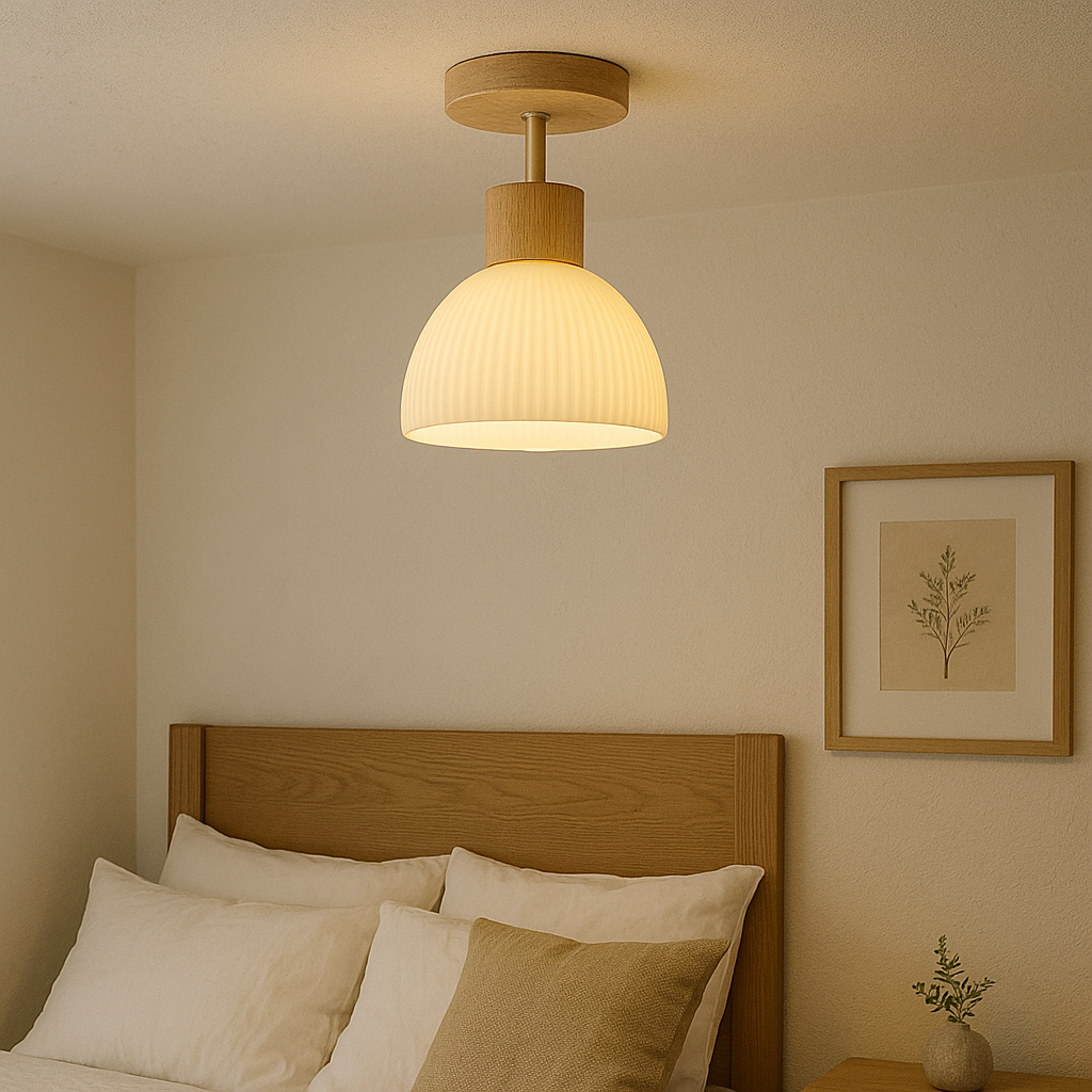 Lignis | Moderne Scandinavische Houten Plafondlamp