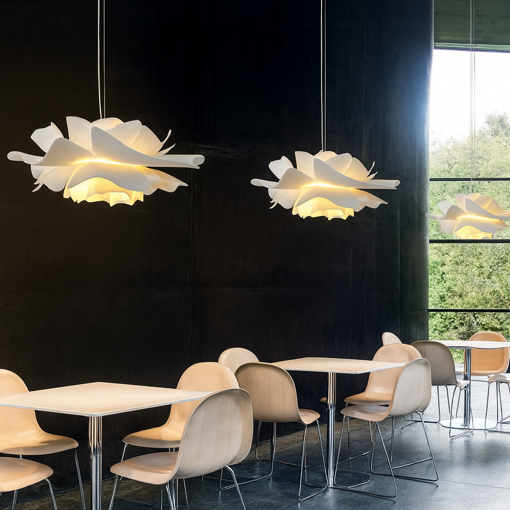 Floralia | Moderne Gelaagde Bloem Acryl Hanglamp