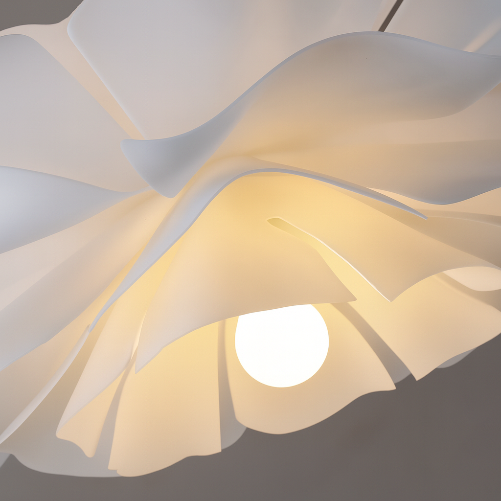 Floralia | Moderne Gelaagde Bloem Acryl Hanglamp