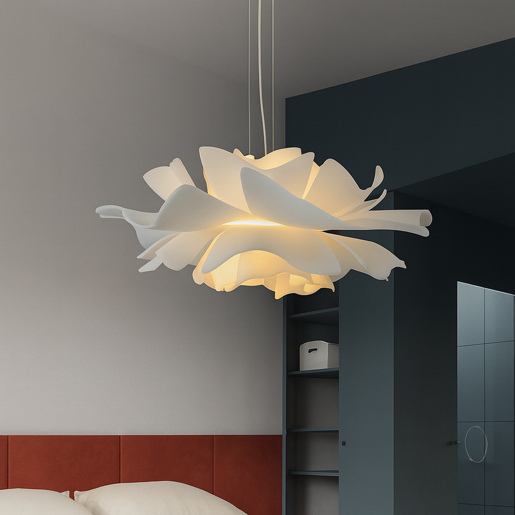 Floralia | Moderne Gelaagde Bloem Acryl Hanglamp