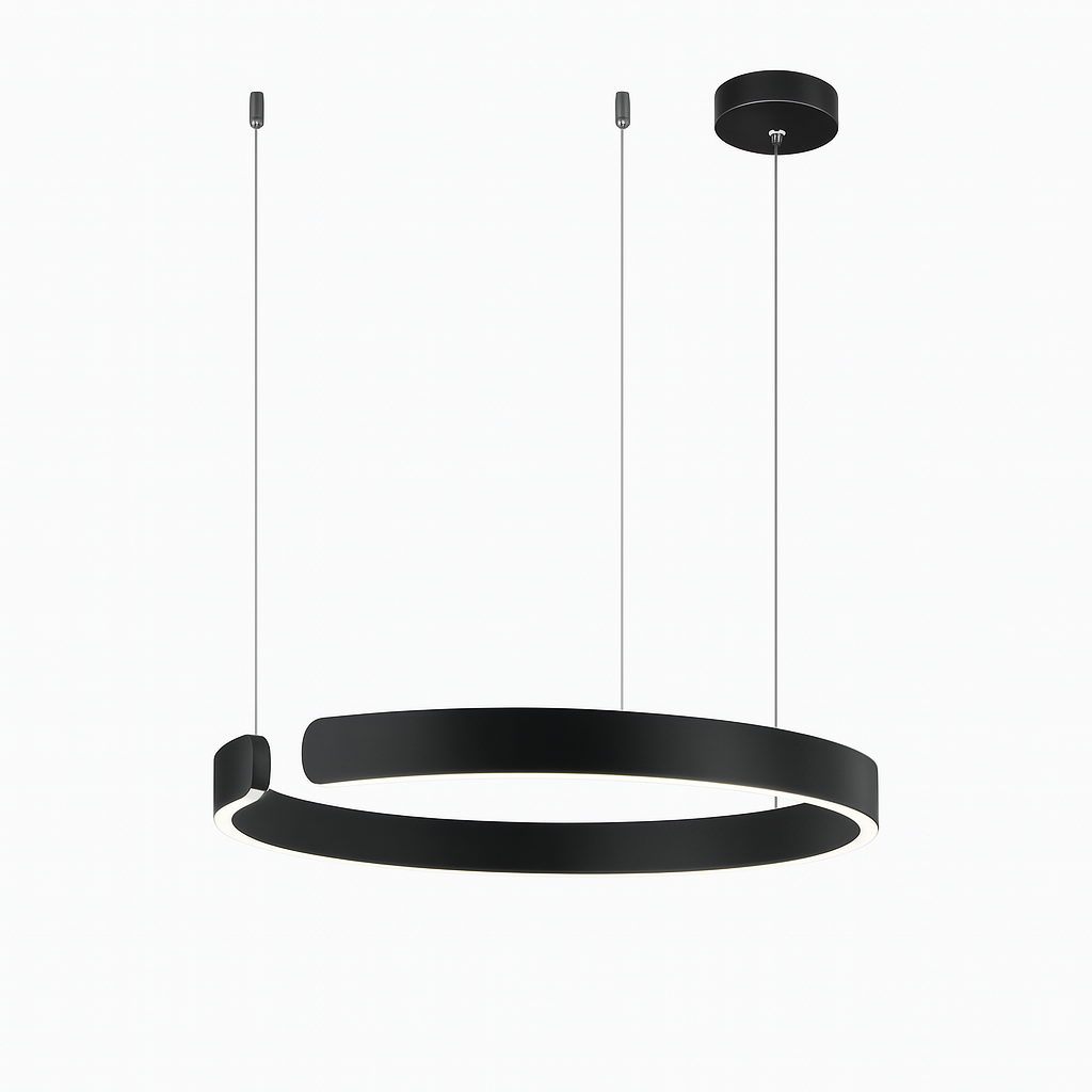 Cyclus | Hedendaagse Open Ring Metalen Hanglamp