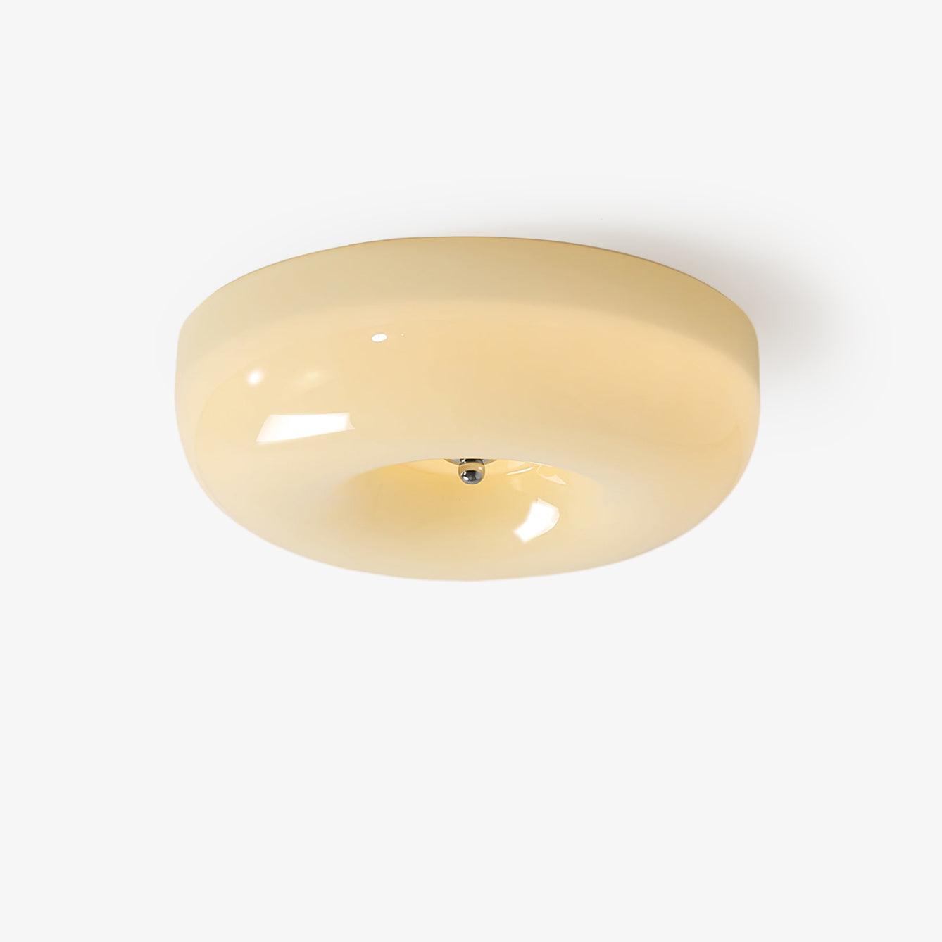 Belvonte | Ronde matglazen opbouw plafondlamp