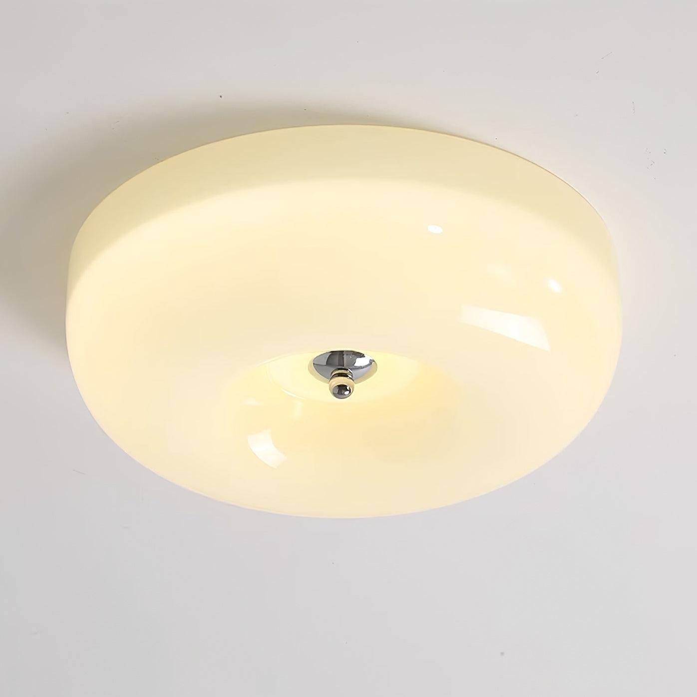Belvonte | Ronde matglazen opbouw plafondlamp