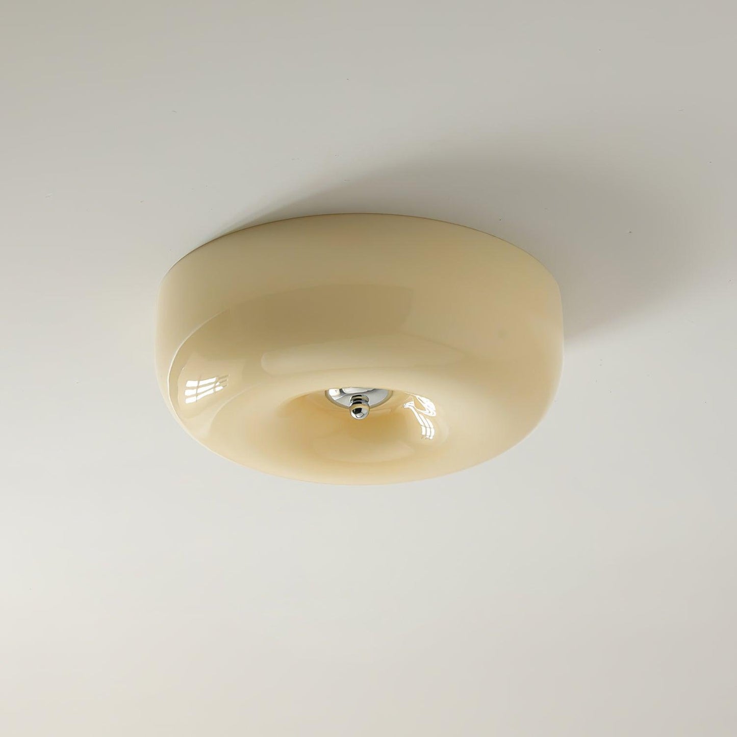 Belvonte | Ronde matglazen opbouw plafondlamp