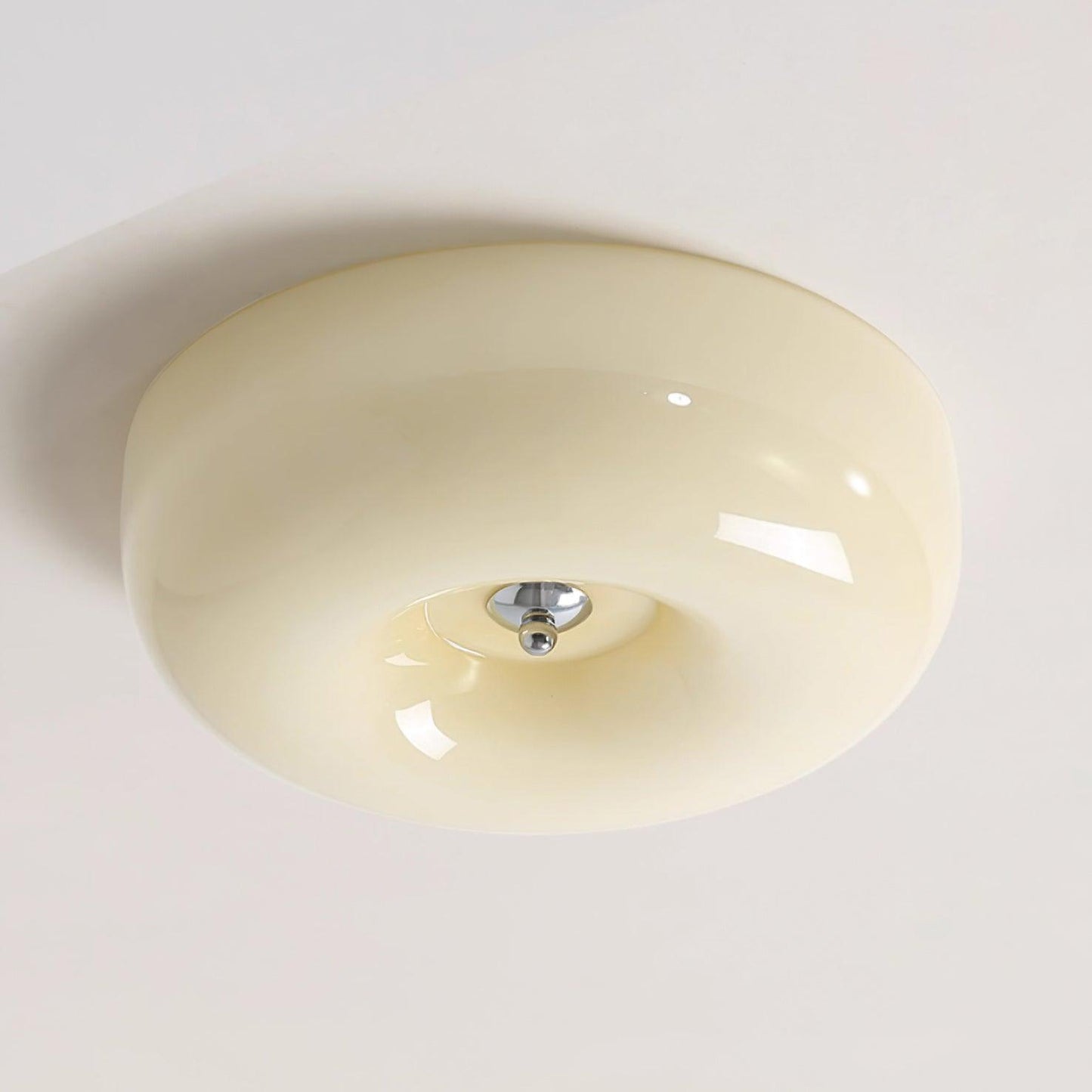 Belvonte | Ronde matglazen opbouw plafondlamp