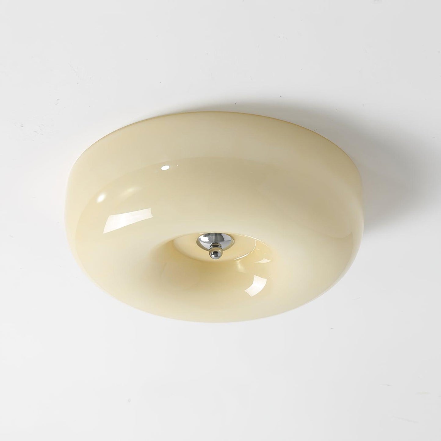Belvonte | Ronde matglazen opbouw plafondlamp