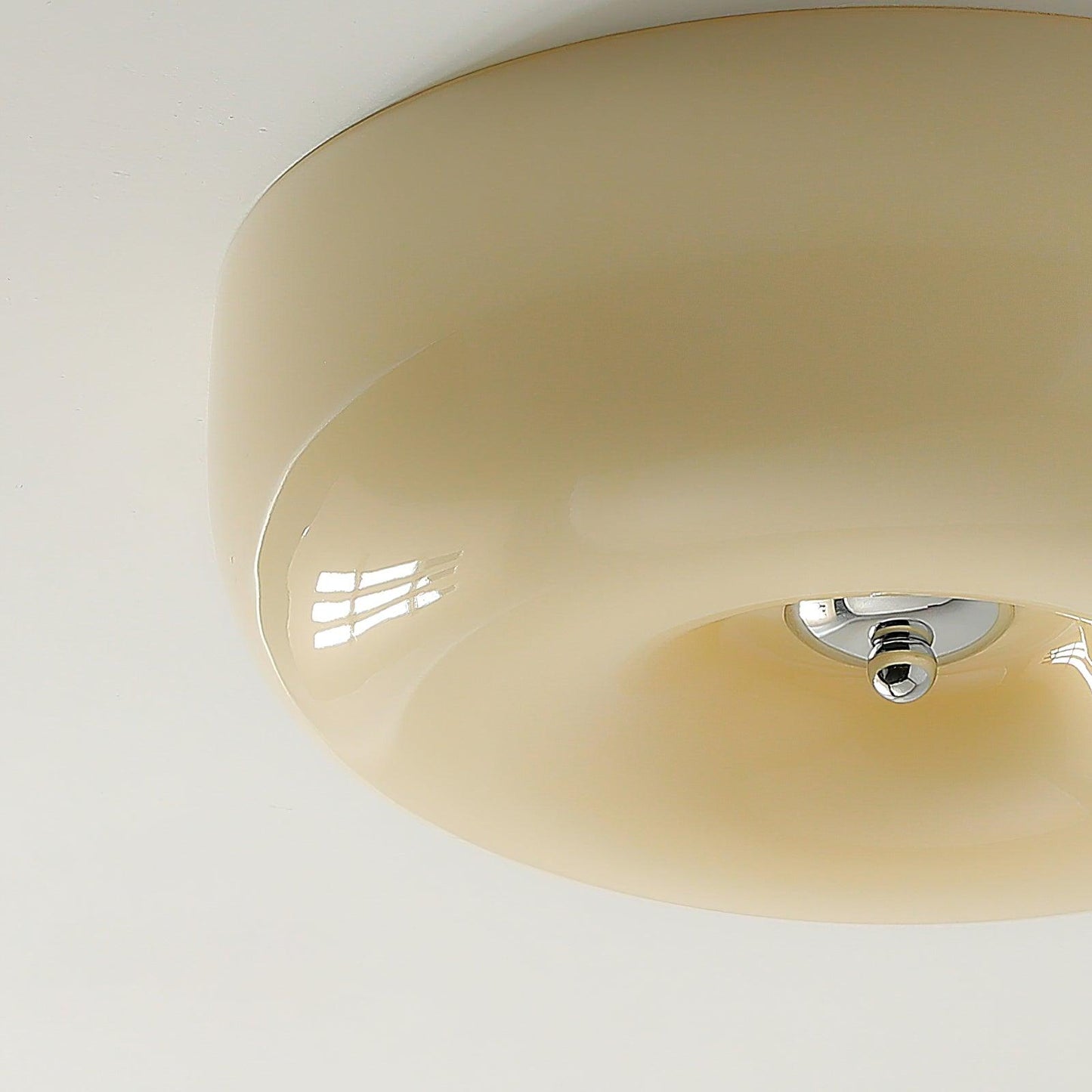 Belvonte | Ronde matglazen opbouw plafondlamp