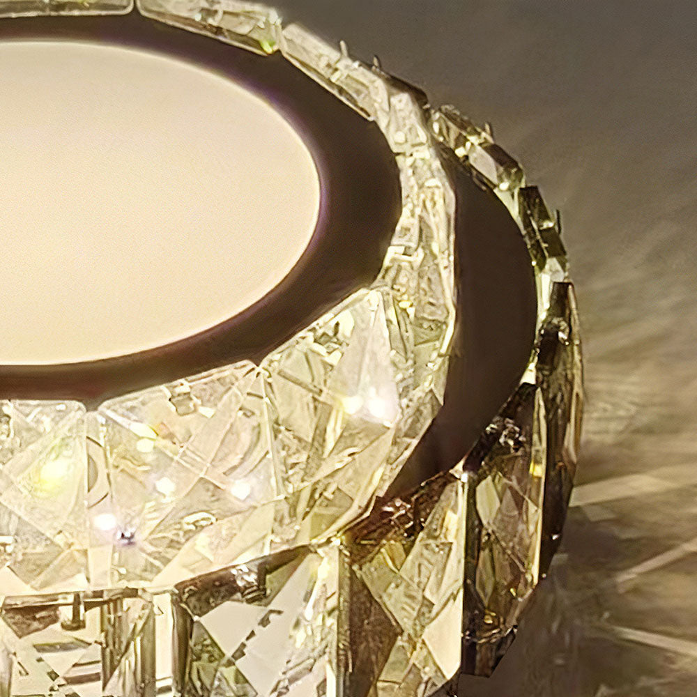 Crysta | Luxe Ronde Kristallen Flush Mount Plafondlamp