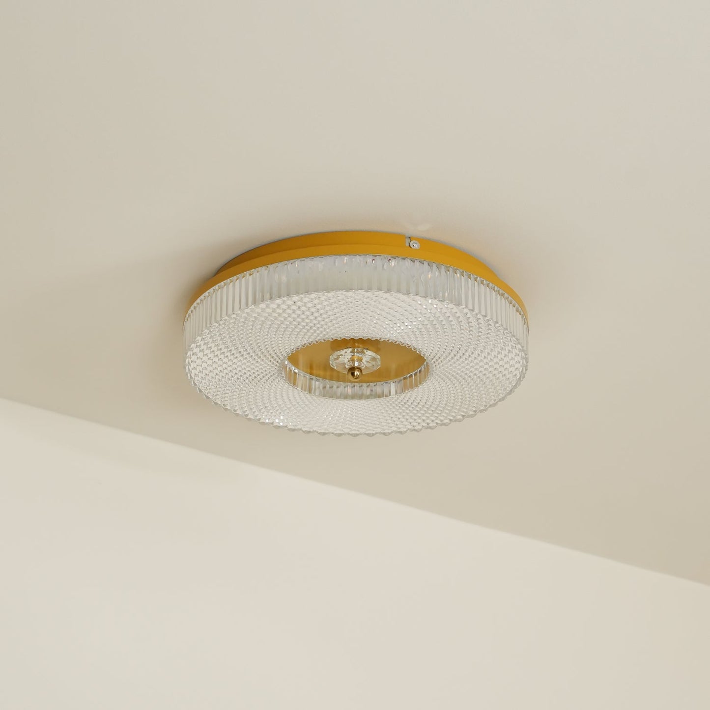 Corissam | Slanke schijf eigentijdse geometrische opbouw plafondlamp