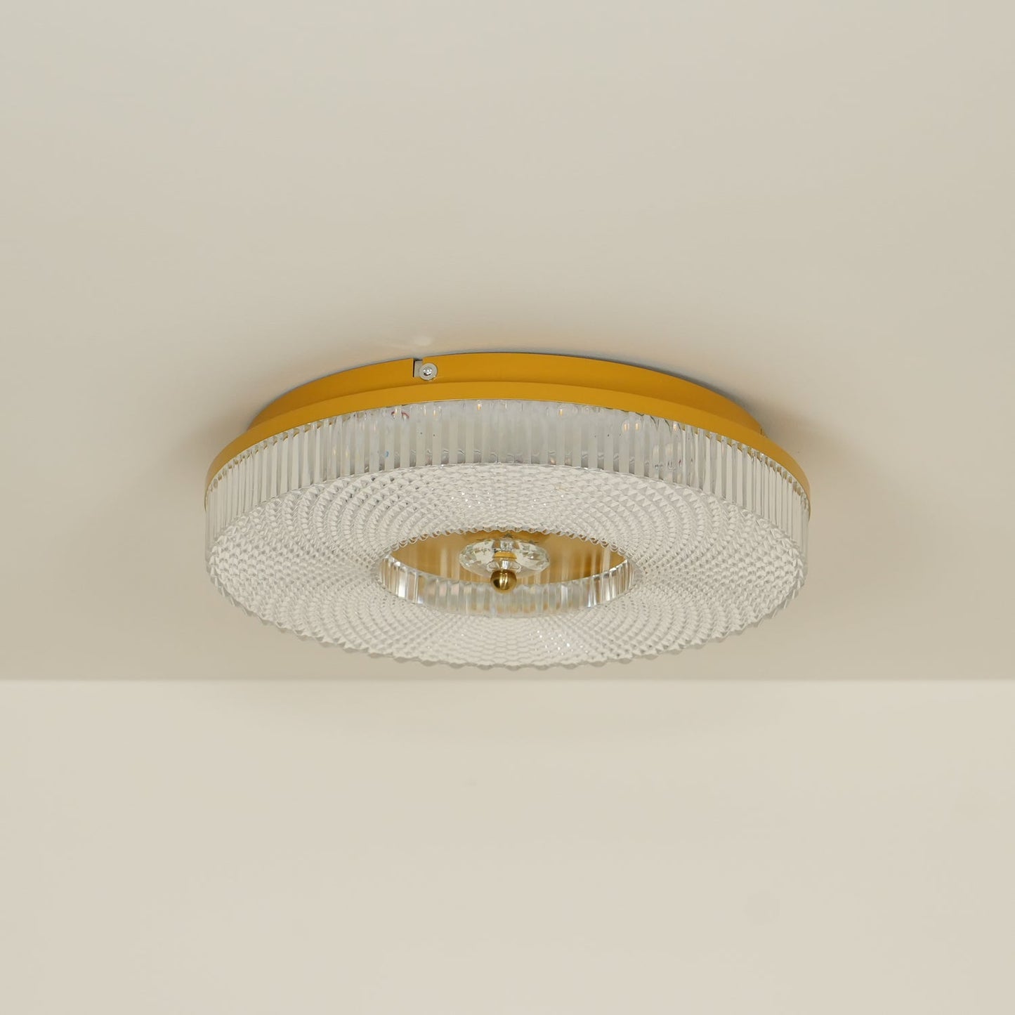 Corissam | Slanke schijf eigentijdse geometrische opbouw plafondlamp