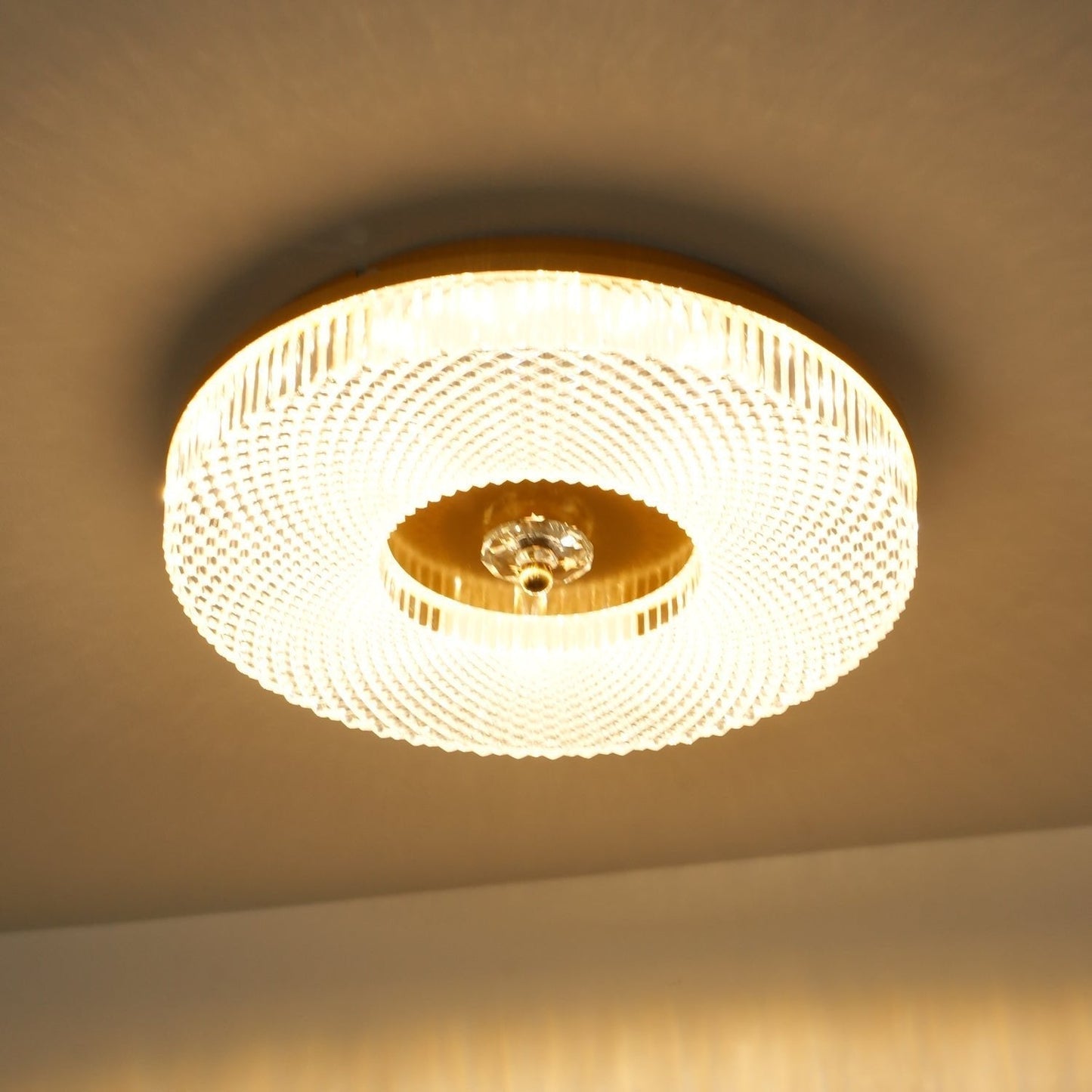 Corissam | Slanke schijf eigentijdse geometrische opbouw plafondlamp